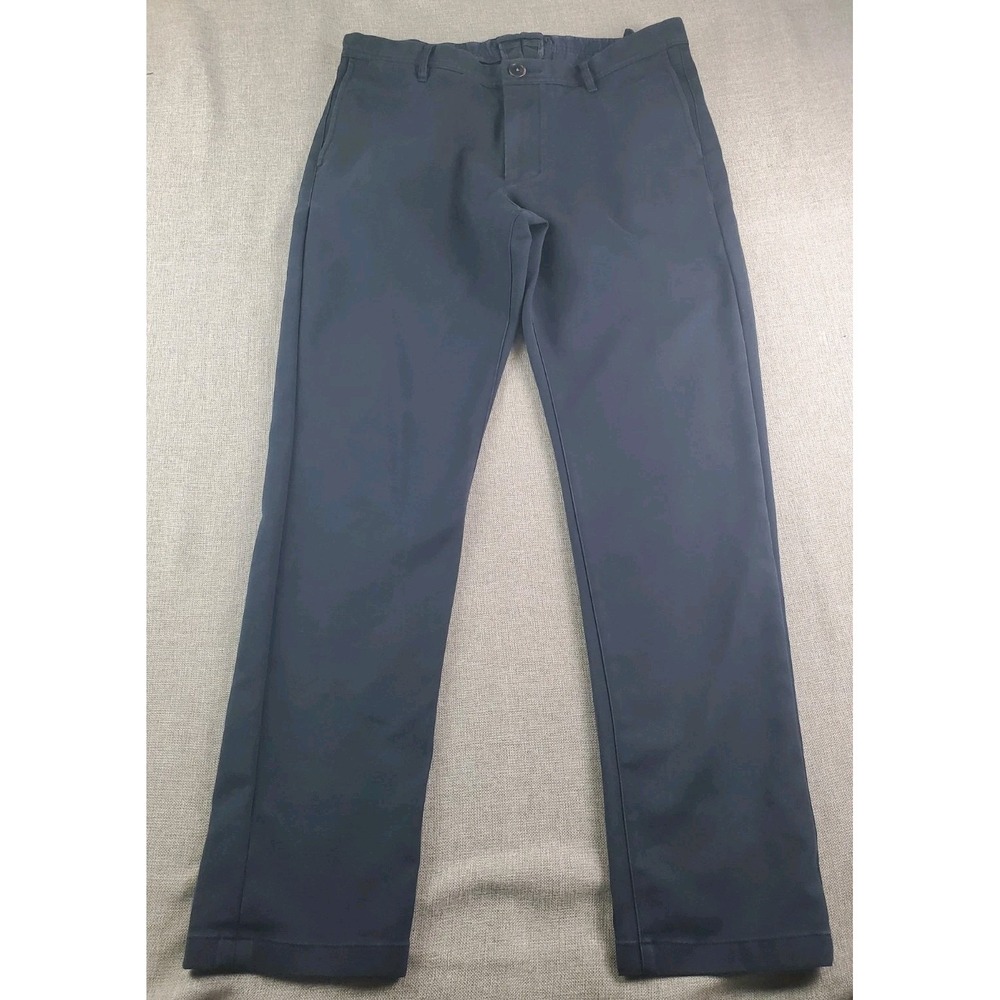 Proper Cloth Di Sandrio Pants Mens 34X30 Navy Performance Chino Stretch